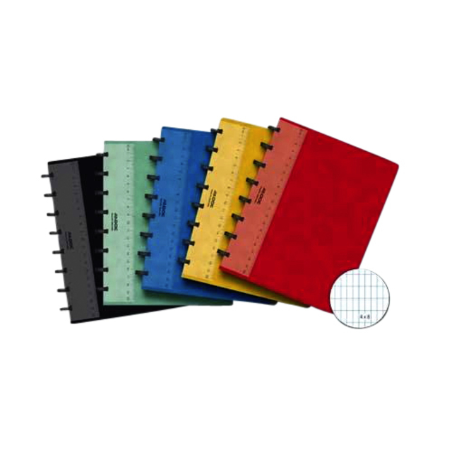 Cahier ADOC Classic A5 carreau 4x8mm 144 pages 90g assorti
