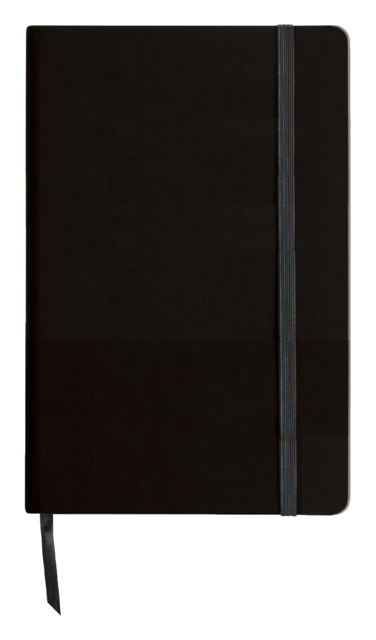 Carnet de notes 140x215mm ligné 192 feuilles noir