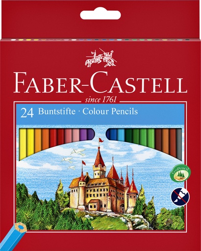 [640071] Kleurpotloden Faber-Castell assorti set à 24 stuks