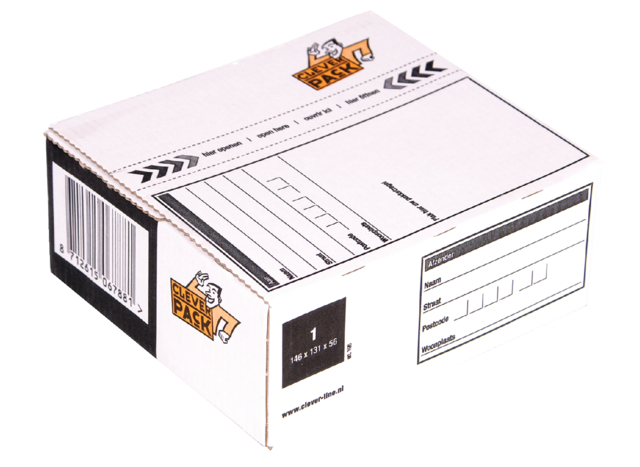 Boîte poste 1 CleverPack 146x131x56mm blanc 25 pièces