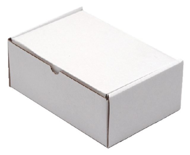 Boîte postale CleverPack carton ondulé 220x160x90mm blanc 5 pièces