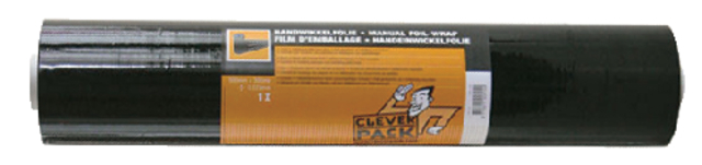Film d’emballage étirable CleverPack 50cmx300m 20µ noir