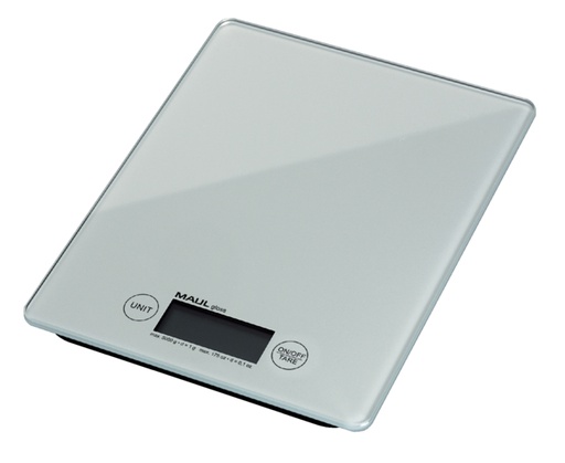 [330642] Briefweger MAUL Gloss tot 5000 gram glazen plateau inclusief batterij wit