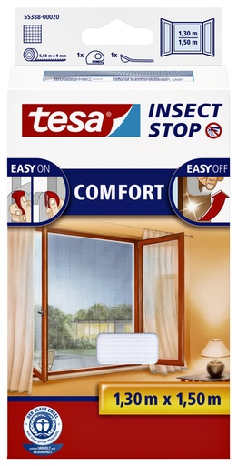 [890779] Insectenhor tesa® Insect Stop COMFORT raam 1,3x1,5m wit