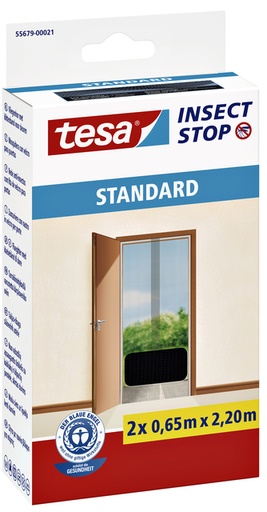 [890785] Moustiquaire tesa® Insect stop STANDARD porte 2x 0,65x2.20m anthracite