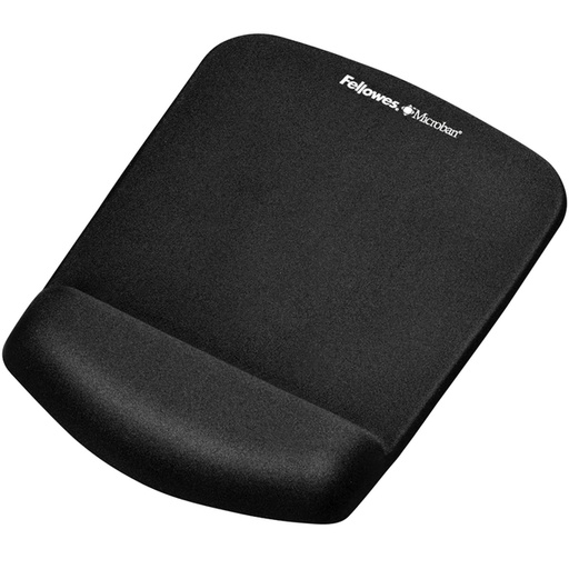 [436408] Tapis souris avec repose-poignets Fellowes Plush Touch noir