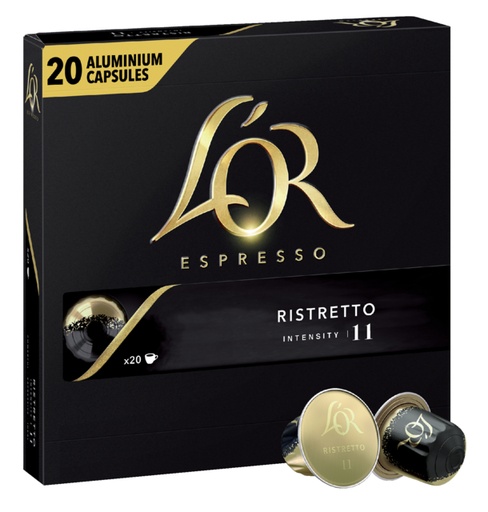 [891684] Koffiecups L'Or espresso Ristretto 20 stuks