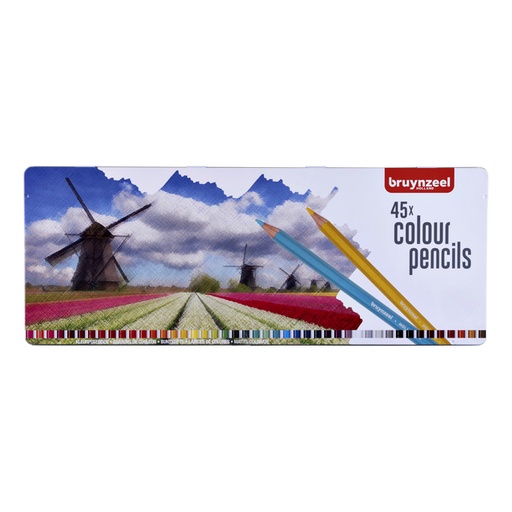 [640079] Kleurpotlood Bruynzeel Holland set á 45 stuks assorti