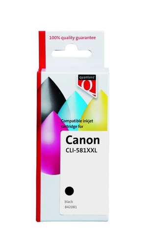 [842081] Cartouche d'encre Quantore alternative pour Canon CLI-581XXL pigment noir