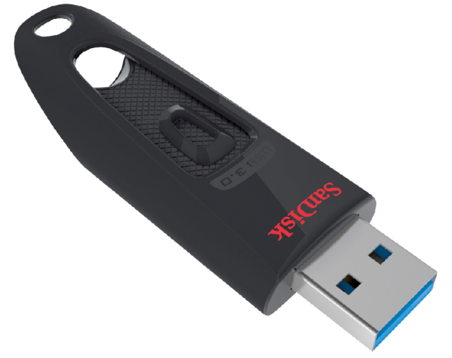 Clé USB 3.0 SanDisk Cruzer Ultra 16Go noir
