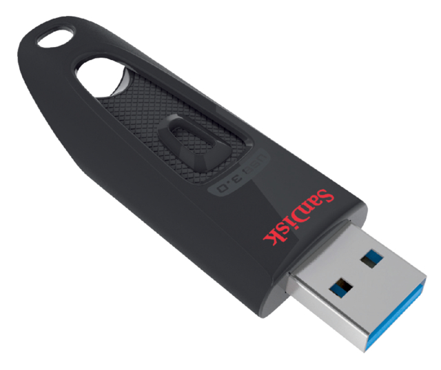 Clé USB 3.0 SanDisk Cruzer Ultra 128Go noir