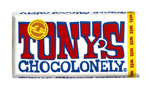 [891118] Chocolade Tony's Chocolonely wit reep 180gr