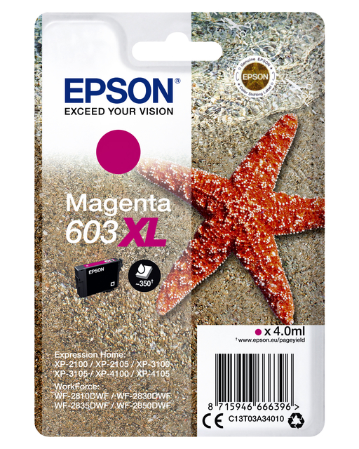Cartouche d''encre Epson 603XL T03A3 rouge