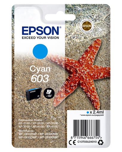 [402719] Inktcartridge Epson 603 T03U2 blauw