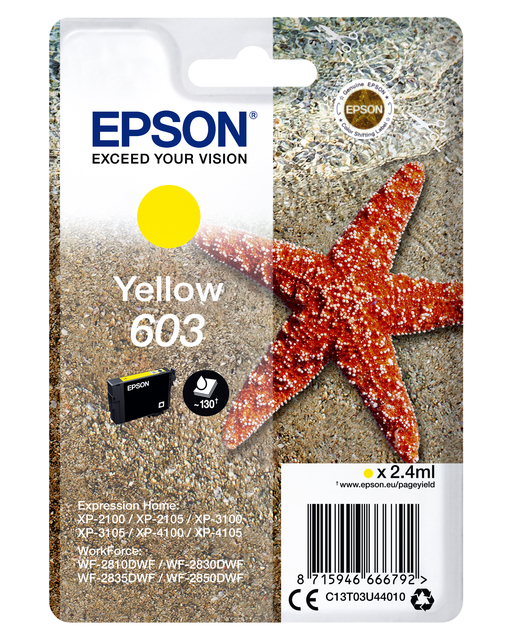 Cartouche d''encre Epson 603 T03U4 jaune