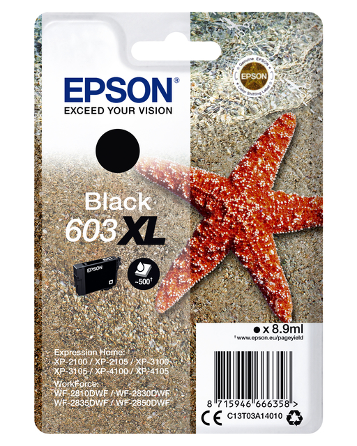 Cartouche d''encre Epson 603Xl T03A1 noir