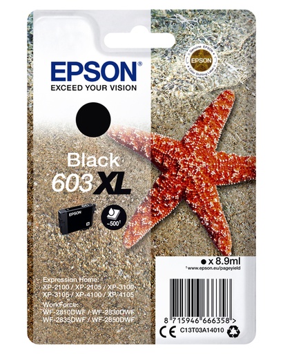 [402724] Inktcartridge Epson 603XL T03A1 zwart