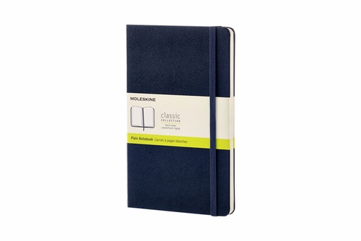 [011632] Carnet de notes Moleskine L 130x210mm uni rigide bleu saphir