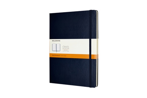 [011633] Notitieboek Moleskine XL 190x250mm lijn hard cover sapphire blue