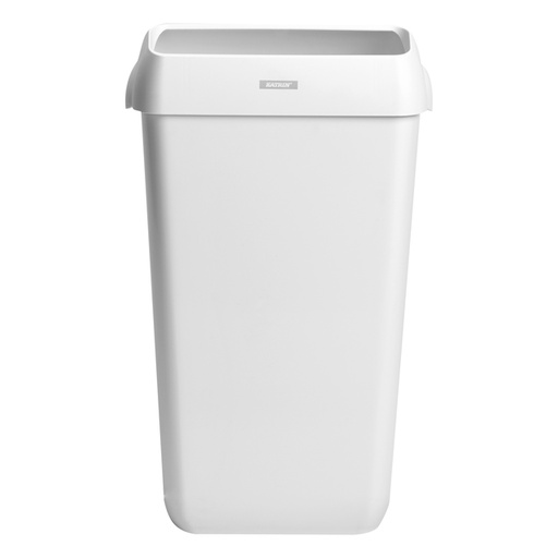 [892642] Poubelle Katrin 91899 ouverte 25 litres blanc