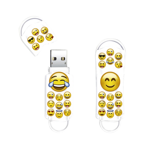 [435909] Clé USB 2.0 Integral Xpression 64Go Emoji