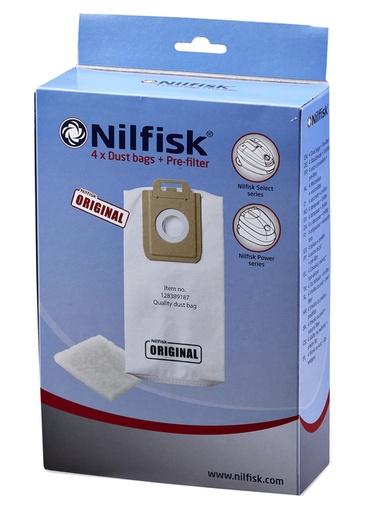 [897278] Sac aspirateur Nilfisk Select 4 pièces