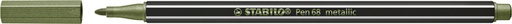 [635074] Viltstift STABILO Pen 68/843 medium metallic lichtgroen