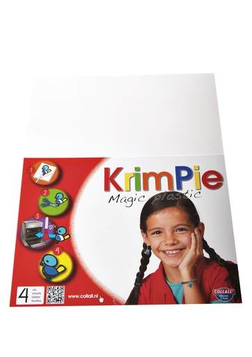 [580042] Krimpievel Collall Magic Plastic wit set à 4 vel