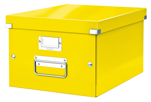 Boîte de rangement Leitz WOW Click & Store 281x200x370mm jaune