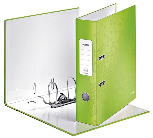 [503037] Classeur à levier Leitz WOW 180° A4 80mm laminé vert