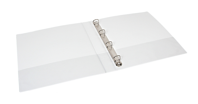 Classeur de présentation Quantore A4 Maxi 4 anneaux méc-D 50mm blanc