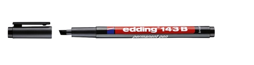 [1000027] Viltstift edding 143 schuin 1-3mm zwart