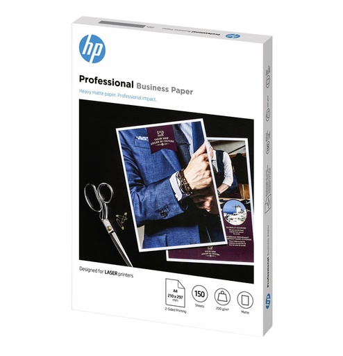 [129147] Fotopapier laser HP 7MV80A 200gr A4 mat wit 150 vel