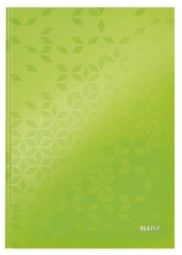 [011655] Cahier de notes Leitz WOW A4 ligné 160 pages 90g vert