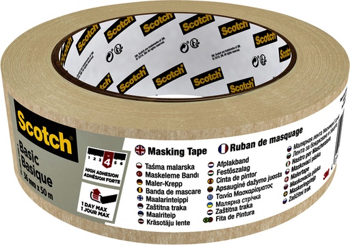 [1386800] Afplaktape Scotch Basic 36mmx50m beige