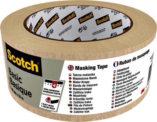 [1386802] Afplaktape Scotch Basic 48mmx50m beige