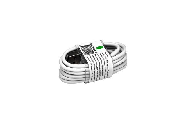 Câble Green Mouse USB Lightning-A 1 mètre blanc