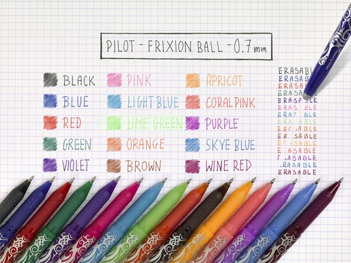 [1000140] Rollerpen PILOT friXion medium wijnrood