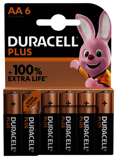 [1387931] Batterij Duracell Plus 6xAA