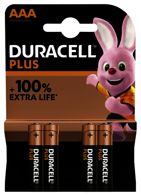 Pile Duracell Plus 4x AAA