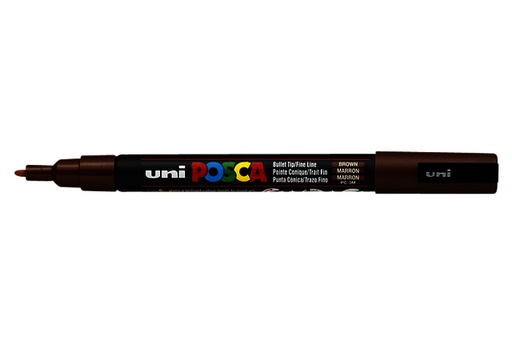 [1386096] Marqueur peinture Posca PC3M Fin marron