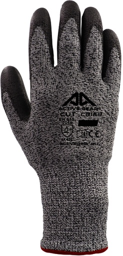 [1388449] Handschoen ActiveGear snijbestendig grijs 10/XL