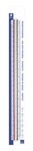 [1388591] Règle à échelle de réduction Staedtler 561 300mm plastique blanc