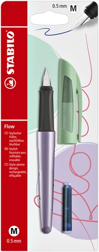 [1388672] Stylo plume Stabilo Flow Cosmetic fresh lavender