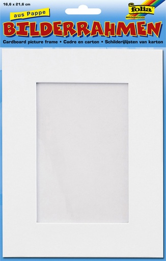 [1388938] Cadre photo Folia 166x216mm carton blanc