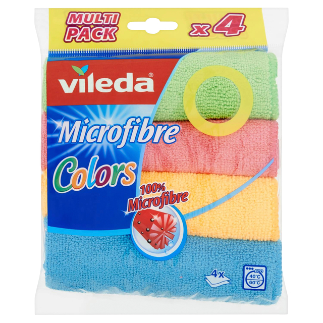 Chiffon microfibre Vileda paquet de 4 pièces