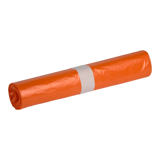 Sac poubelle Powersterko HDPE T25 70x110cm 120L orange