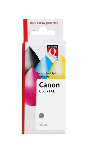 [1388852] Cartouche d'encre Quantore alternative pour Canon CLI-571XL gris