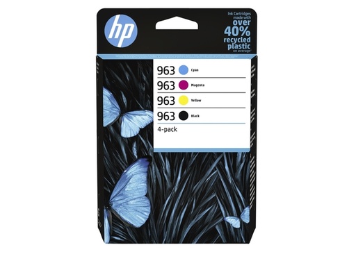 [1391592] Cartouche d'encre HP 6ZC70AE 963 noir + 3 couleurs