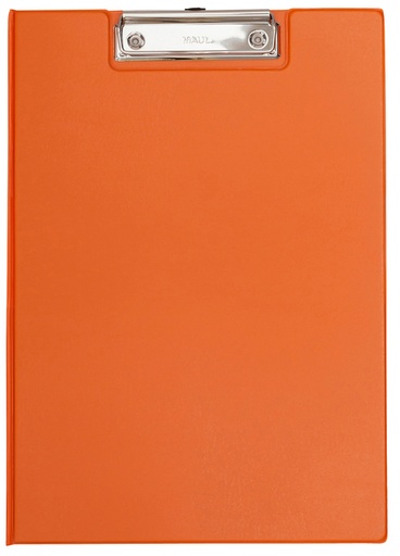 [1396692] Porte-bloc à rabat Maul A4 portrait avec boucle-stylo PVC néon orange